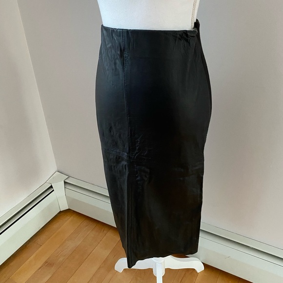 NWT Otto D’ame Leather Pencil skirt - Picture 2 of 8